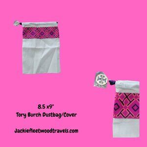 Tory Burch Drawstring Dust Bag Cover 8.5 x9"
